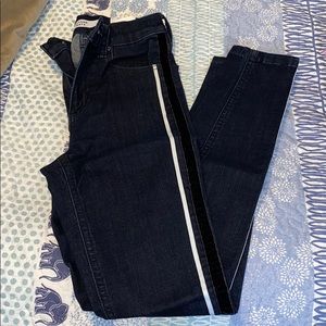 High waisted skinny jeans